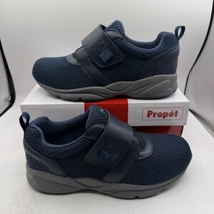 Propet Stability X Strap Shoes Mens‎ Sz 10 XX(5E) EXTRA WIDE Navy Blue Sneakers